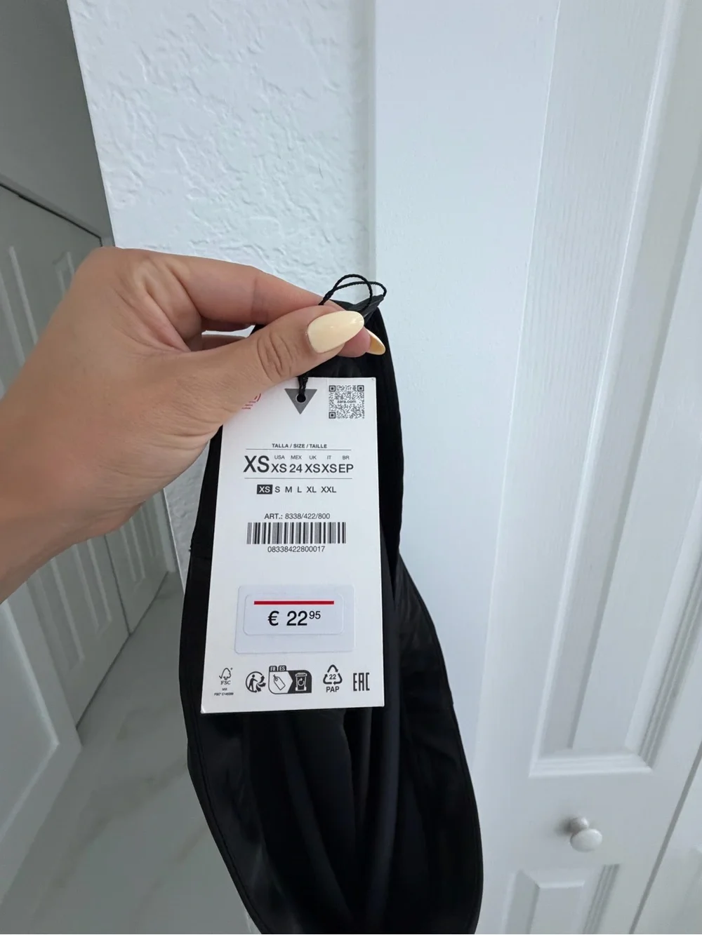 Zara Black Maxi A-Line Skirt